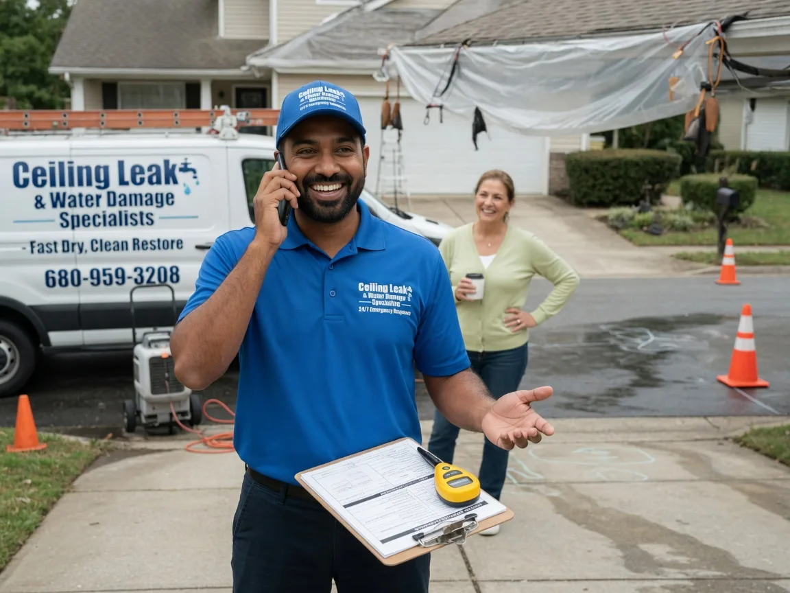 Ceiling Leak Cleanup Powhatan Point, OH FAQs